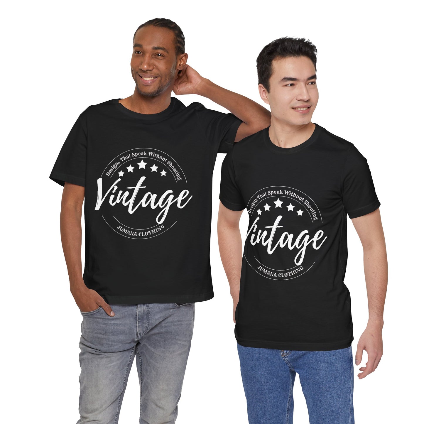 Vintage Vibes T-Shirt – Bella+Canvas 3001 Retro Unisex Graphic Tee