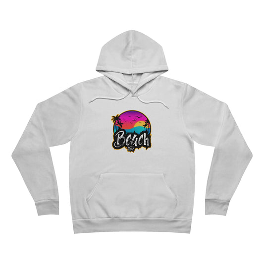 Premium Beach Vibes Hoodie – Bella+Canvas 3719 Unisex Sponge Fleece Hoodie