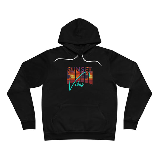 Sunset Vibes Premium Hoodie – Dreamy Coastal Design on Bella+Canvas 3719