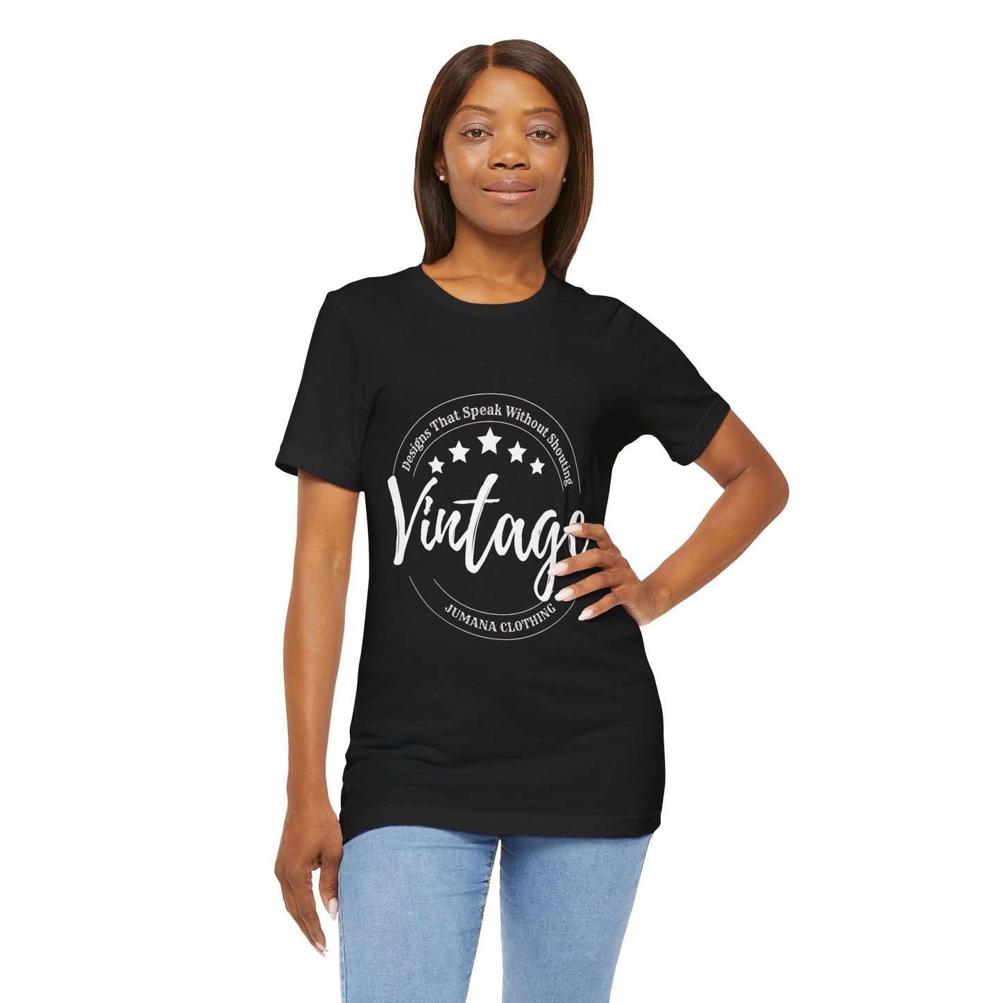 Vintage Vibes T-Shirt – Bella+Canvas 3001 Retro Unisex Graphic Tee