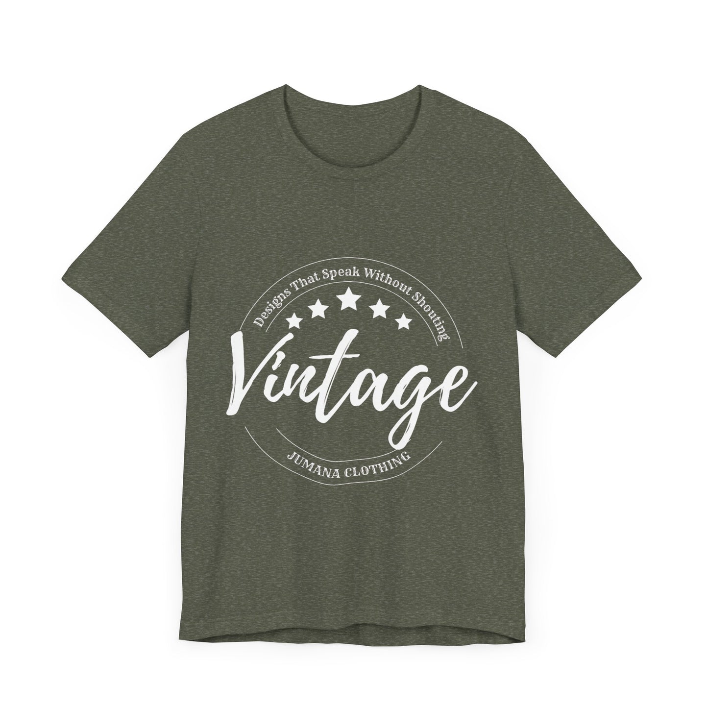 Vintage Vibes T-Shirt – Bella+Canvas 3001 Retro Unisex Graphic Tee