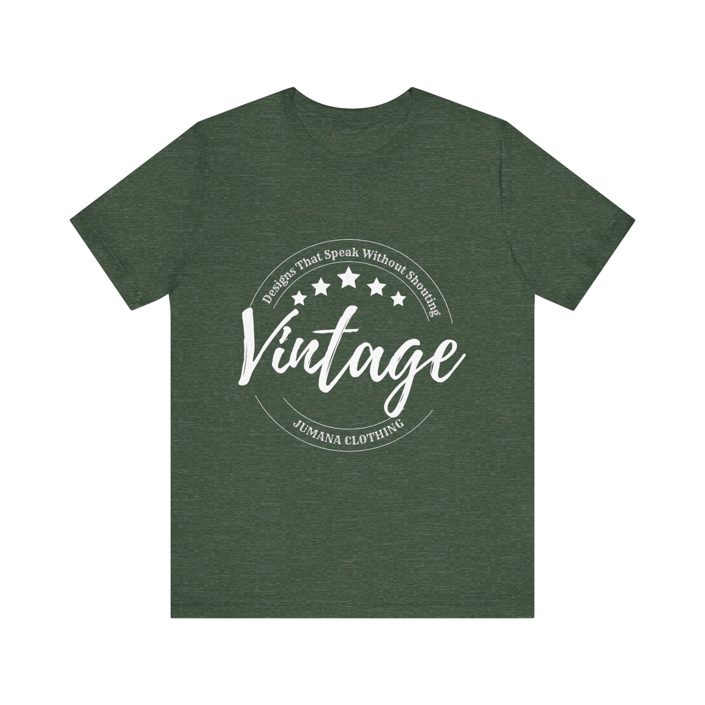 Vintage Vibes T-Shirt – Bella+Canvas 3001 Retro Unisex Graphic Tee